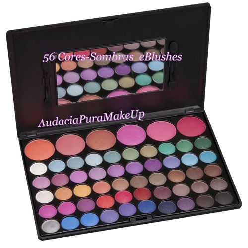 56 cores sombras e blush