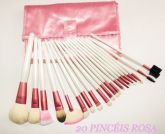 20 PINCEIS BRANCO E ROSA